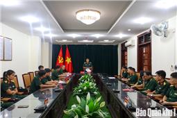 Cục Chính trị giao nhiệm vụ cho đội tuyển tham gia Hội thao Quân khu năm 2025